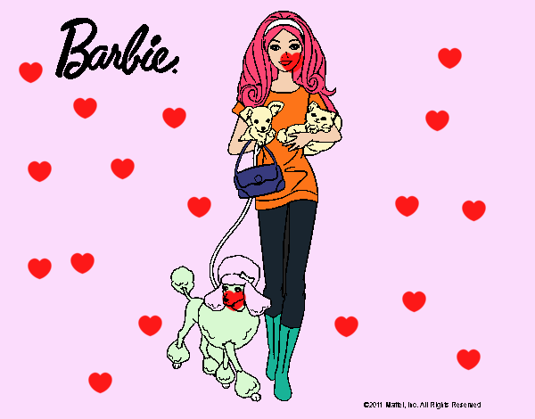 Barbie con sus mascotas