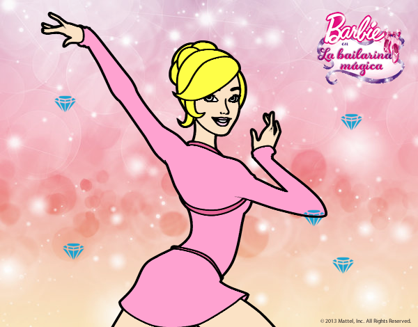 Barbie en postura de ballet