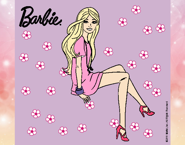 Barbie sentada