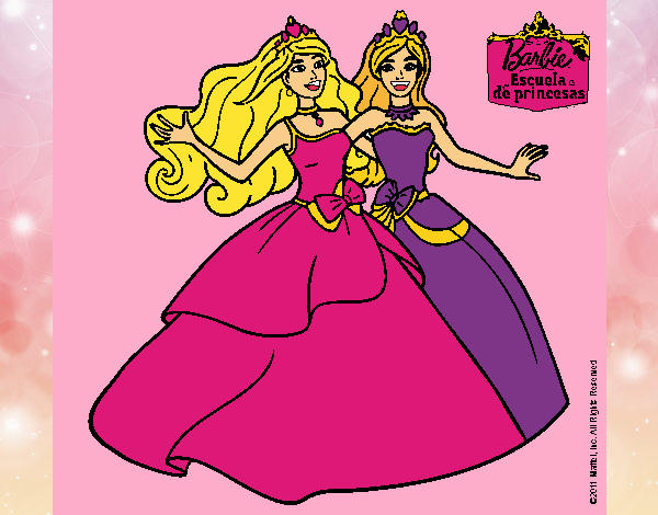 Barbie y su amiga súper felices