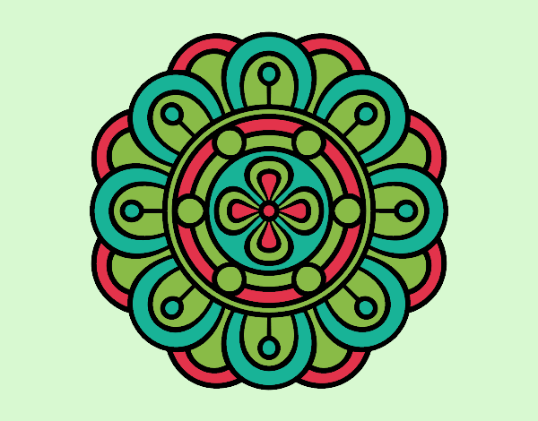 Dibujo Mandala flor creativa pintado por samuelvele