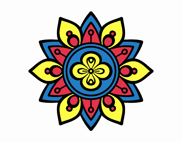 Dibujo Mandala flor de loto pintado por samuelvele