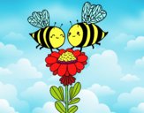 Pareja de abejas