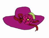 Sombrero con flores