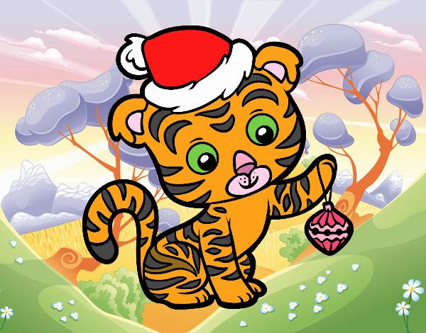 Tigre navideño