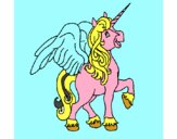 Unicornio con alas