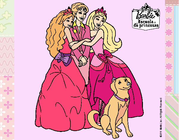 Barbie feliz, es princesa