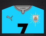 Camiseta del mundial de fútbol 2014 de Uruguay