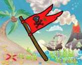 Una bandera pirata