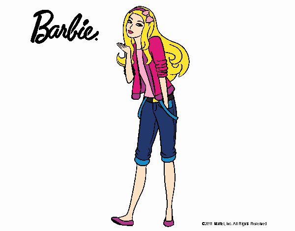 Barbie con look casual