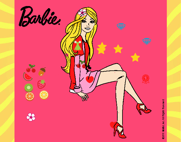 Barbie sentada