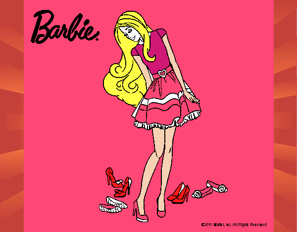 Barbie y su colección de zapatos