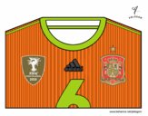 Camiseta del mundial de fútbol 2014 de España