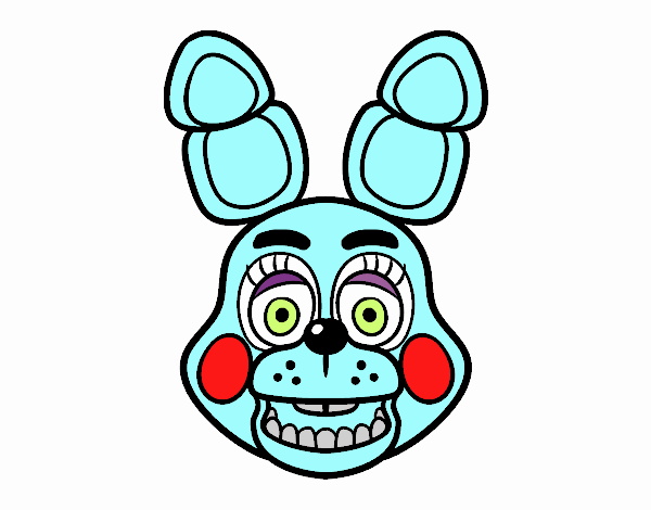 Cara de Toy Bonnie de Five Nights at Freddy's