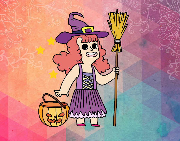 Disfraz de bruja de Halloween