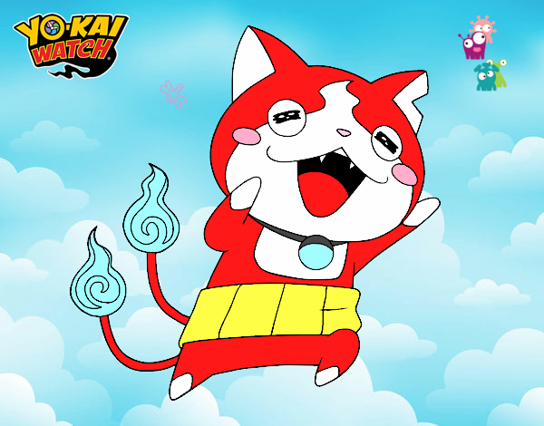 Jibanyan super feliz