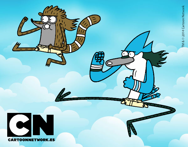 Mordecai y Rigby karatekas