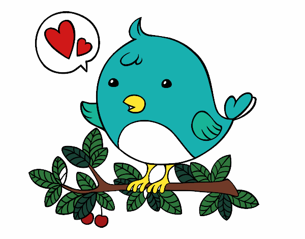 Dibujo Pájaro de Twitter pintado por albabm24