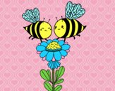 Pareja de abejas