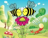 Pareja de abejas