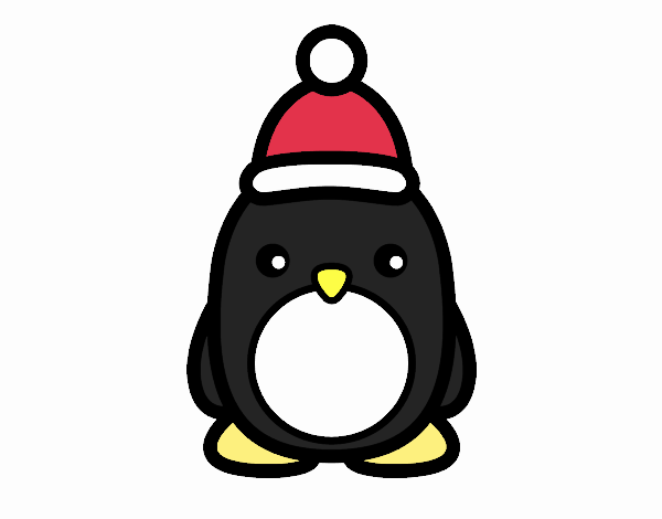 Pingüino navideño