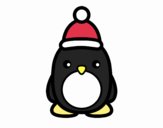 Pingüino navideño