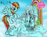 Rainbow Dash en su palacio