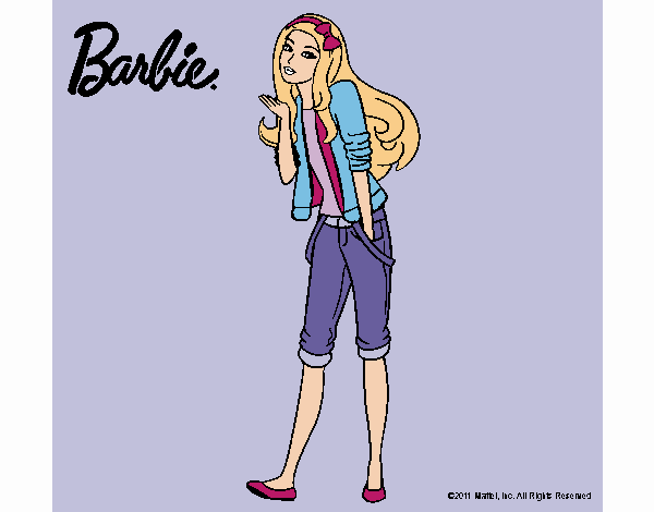 Barbie con look casual