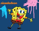 Bob Esponja saludando