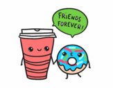 Café y donut