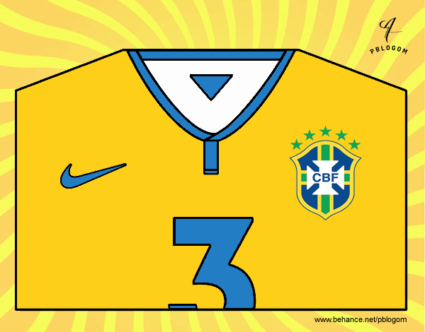 Camiseta del mundial de fútbol 2014 de Brasil