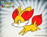 Fennekin corriendo