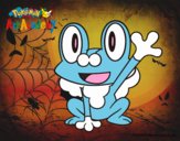 Froakie saludando