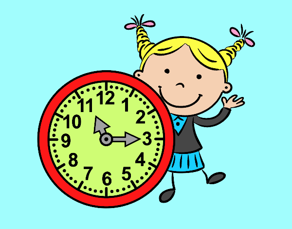 Niña con reloj