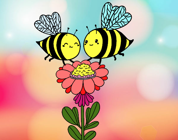 Pareja de abejas