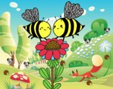 Pareja de abejas