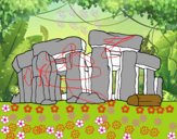 Dibujo Stonehenge pintado por popida
