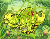 Dibujo Tyrannosaurus Rex pintado por JAVI77