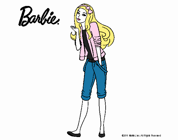 Barbie con look casual