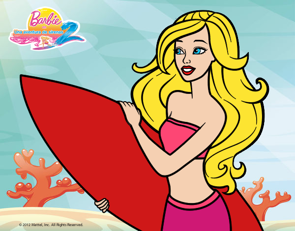 Barbie va a surfear