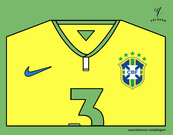 Camiseta del mundial de fútbol 2014 de Brasil