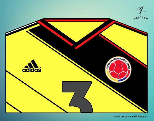 Camiseta del mundial de fútbol 2014 de Colombia