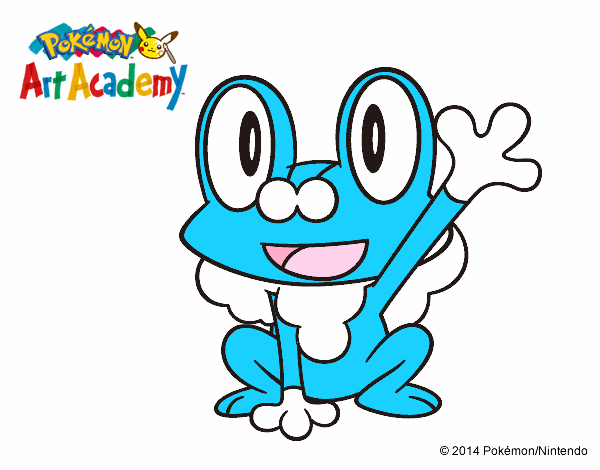 Froakie saludando