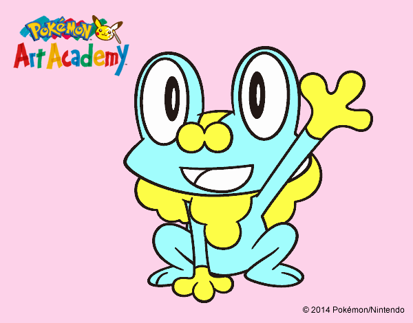 Froakie saludando