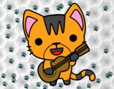 Gato guitarrista