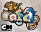 Mordecai y Rigby karatekas