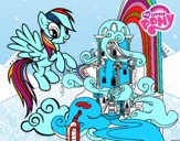 Rainbow Dash en su palacio