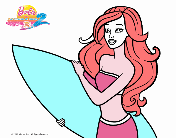 Barbie va a surfear