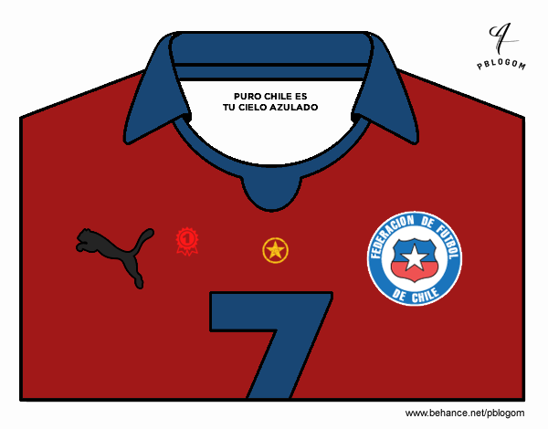 Camiseta del mundial de fútbol 2014 de Chile