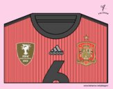 Camiseta del mundial de fútbol 2014 de España